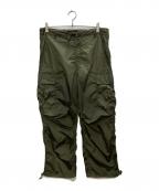 H BEAUTY&YOUTHエイチ ビューティー&ユース）の古着「OLMETEX クランキー カーゴパンツ」｜グリーン
