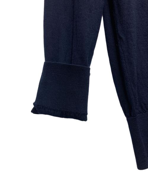 ZEGNA（ゼニア）ZEGNA (ゼニア) ウールハイゲージニット ネイビー サイズ:44の古着・服飾アイテム