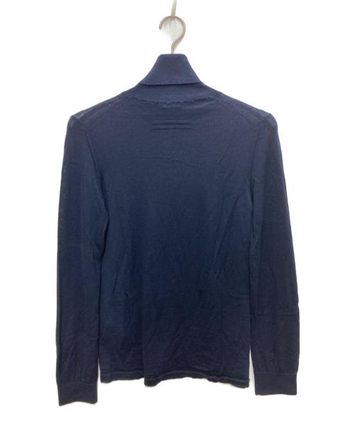 ZEGNA（ゼニア）ZEGNA (ゼニア) ウールハイゲージタートルネックニット ネイビー サイズ:44の古着・服飾アイテム