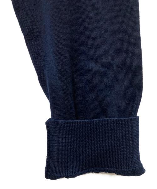 ZEGNA（ゼニア）ZEGNA (ゼニア) ウールハイゲージタートルネックニット ネイビー サイズ:44の古着・服飾アイテム