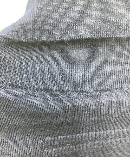 ZEGNA（ゼニア）ZEGNA (ゼニア) ウールハイゲージタートルネックニット ネイビー サイズ:44の古着・服飾アイテム