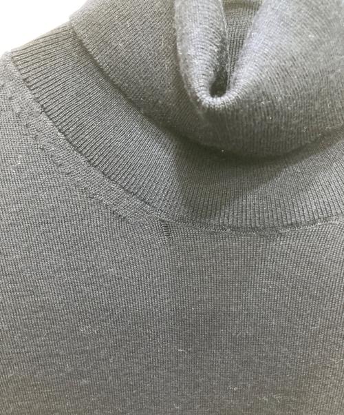 ZEGNA（ゼニア）ZEGNA (ゼニア) ウールハイゲージタートルネックニット ネイビー サイズ:44の古着・服飾アイテム