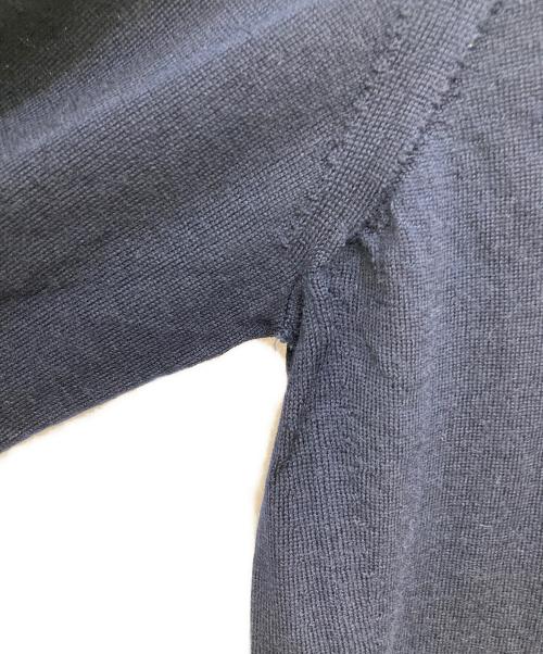 ZEGNA（ゼニア）ZEGNA (ゼニア) ウールハイゲージタートルネックニット ネイビー サイズ:44の古着・服飾アイテム