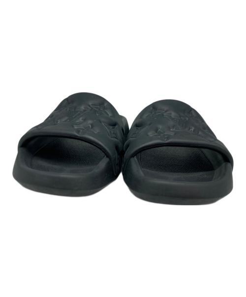 LOUIS VUITTON（ルイ ヴィトン）LOUIS VUITTON (ルイ ヴィトン) ウォーターフロント ミュール ビーチサンダル ブラック サイズ:9の古着・服飾アイテム