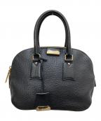 BURBERRYバーバリー）の古着「レザートートバッグ」｜ブラック