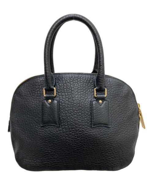 BURBERRY（バーバリー）BURBERRY (バーバリー) レザートートバッグ ブラックの古着・服飾アイテム