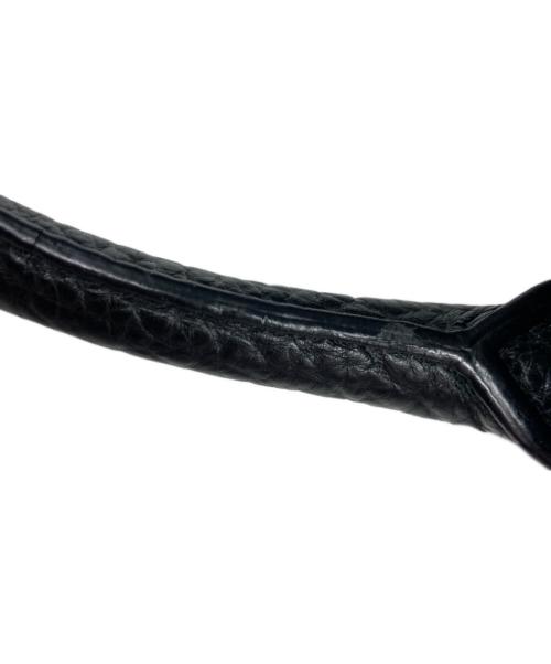 BURBERRY（バーバリー）BURBERRY (バーバリー) レザートートバッグ ブラックの古着・服飾アイテム