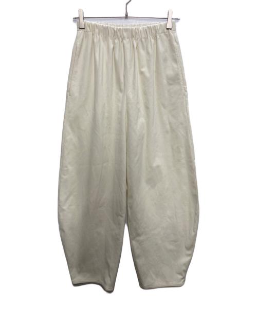 nagonstans（ナゴンスタンス）nagonstans (ナゴンスタンス) bump cocoon pants ホワイト サイズ:smallの古着・服飾アイテム