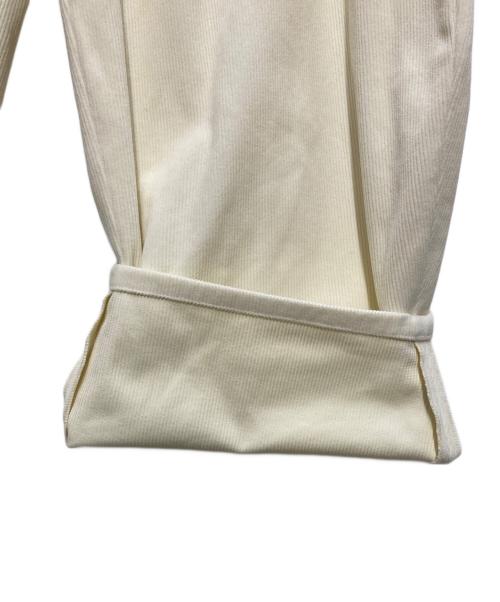 nagonstans（ナゴンスタンス）nagonstans (ナゴンスタンス) bump cocoon pants ホワイト サイズ:smallの古着・服飾アイテム