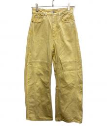 MAISON SPECIAL（メゾンスペシャル）の古着「Curve Silhouette Pants」｜イエロー