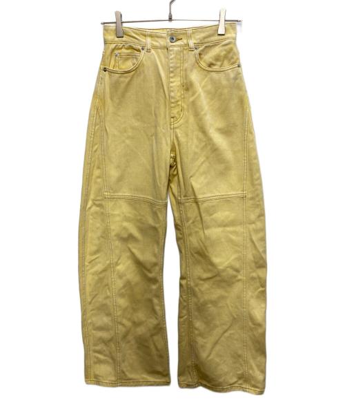 MAISON SPECIAL（メゾンスペシャル）MAISON SPECIAL (メゾンスペシャル) Curve Silhouette Pants イエロー サイズ:36の古着・服飾アイテム