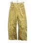 MAISON SPECIAL（メゾンスペシャル）の古着「Curve Silhouette Pants」｜イエロー