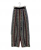 OMMOオーエムエムオー）の古着「FLASK PATTERN JACQUARD KNIT PT/フラッシュ パターン ジャガード ニット PT」｜ブラック×マルチカラー