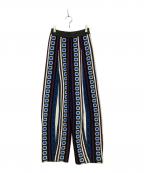 OMMOオーエムエムオー）の古着「FLASK PATTERN JACQUARD KNIT PT/フラッシュ パターン ジャガード ニット PT」｜カーキ×マルチカラー