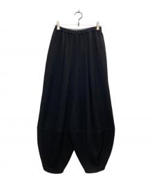 ENFOLD（エンフォルド）の古着「ELASTIC HAREM PANTS/エラスティック ハレム パンツ」｜ブラック