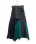 UNITED TOKYO（ユナイテッドトーキョー）の古着「ドームコルセットプリーツスカート」｜ブラック×グリーン