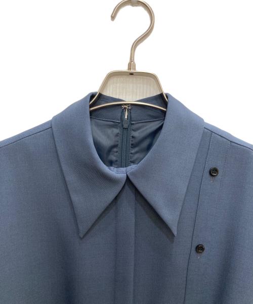 UNITED TOKYO（ユナイテッドトーキョー）UNITED TOKYO (ユナイテッドトーキョー) アシメカッティングシャツワンピース ブルー サイズ:Freeの古着・服飾アイテム