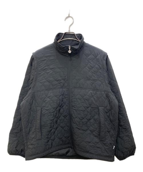 KEBOZ（ケボズ）KEBOZ (ケボズ) BALL QUILTING CONVERTIBLE JACKET ブラック サイズ:Lの古着・服飾アイテム