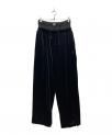 ）の古着「Layered Velvet Trouser/レイヤードベルベットトラウザーズ」｜ブラック