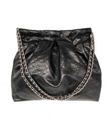 CHARLES & KEITH（チャールズアンドキース）の古着「duo ドゥオブレードチェーンハンドルホーボーバッグ」｜ブラック