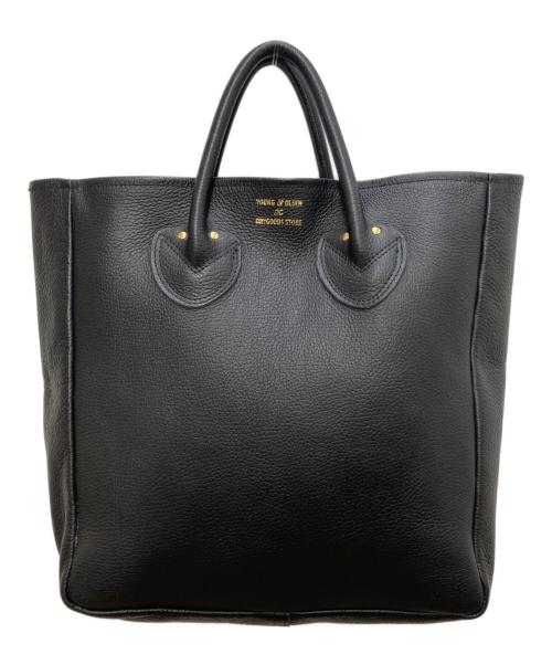 YOUNG & OLSEN The DRYGOODS STORE（ヤングアンドオルセン ザ ドライグッズストア）YOUNG & OLSEN The DRYGOODS STORE (ヤングアンドオルセン ザ ドライグッズストア) レザーハンドバッグ ブラックの古着・服飾アイテム