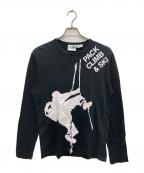THE NORTH FACE×JUNYA WATANABE COMME des GARCONSザ ノース フェイス×(ジュンヤワタナベ コムデギャルソン）の古着「プリントカットソー」｜ブラック