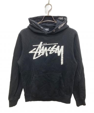 中古・古着通販】stussy (ステューシー) プリントパーカー ブラック