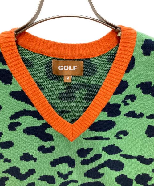 GOLF WANG（ゴルフワン）GOLF WANG (ゴルフワン) ニットベスト グリーン サイズ:Ｍの古着・服飾アイテム