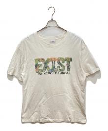 ERL（イーアールエル）の古着「Exist Print Jersey Tee」｜ホワイト