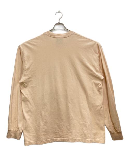 ONLINE CERAMICS（オンライン セラミックス）Online Ceramics (オンライン セラミックス) ロングスリーブカットソー ベージュ サイズ:ＸＬの古着・服飾アイテム