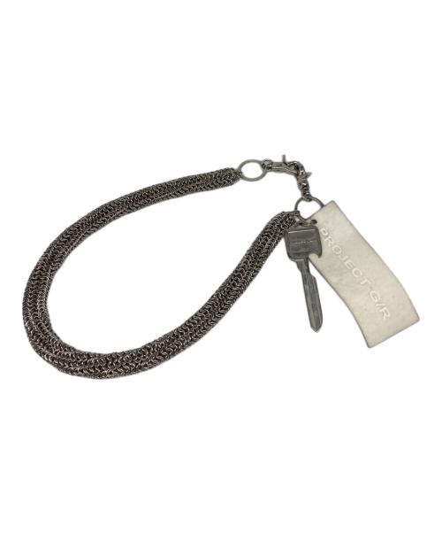 PROJECT G/R（プロジェクト ジーアール）PROJECT G/R (プロジェクト ジーアール) TWISTED KEY CHAIN/キーチェーン シルバーの古着・服飾アイテム