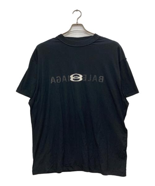 BALENCIAGA（バレンシアガ）BALENCIAGA (バレンシアガ) インサイドロゴスポーツTシャツ ブラック サイズ:1の古着・服飾アイテム