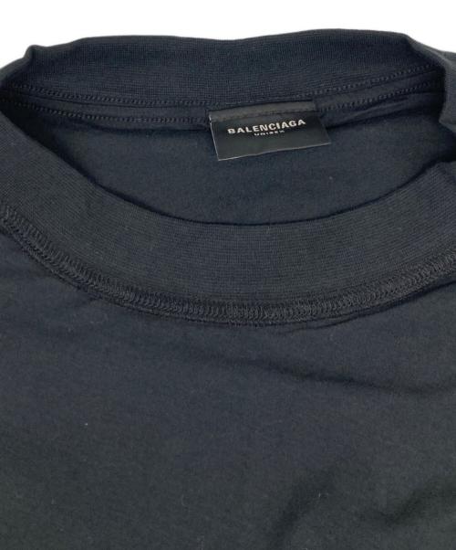 BALENCIAGA（バレンシアガ）BALENCIAGA (バレンシアガ) インサイドロゴスポーツTシャツ ブラック サイズ:1の古着・服飾アイテム
