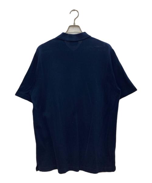 HERMES（エルメス）HERMES (エルメス) H刺繍ポロシャツ ネイビー サイズ:XXXLの古着・服飾アイテム