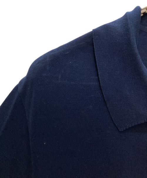 HERMES（エルメス）HERMES (エルメス) H刺繍ポロシャツ ネイビー サイズ:XXXLの古着・服飾アイテム