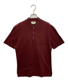 HERMES（エルメス）の古着「H刺繍ポロシャツ」｜ブラウン