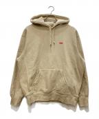 SUPREMEシュプリーム）の古着「SMALL BOX LOGO HOODED/スモールボックスロゴフーディ」｜ベージュ