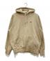 Supreme（シュプリーム）の古着「SMALL BOX LOGO HOODED/スモールボックスロゴフーディ」｜ベージュ