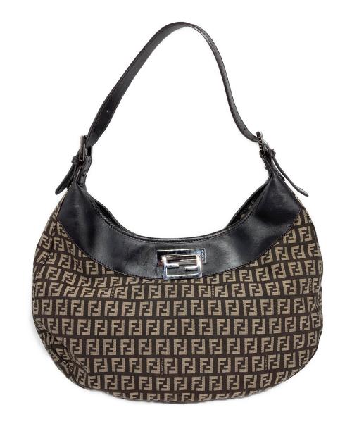 FENDI（フェンディ）FENDI (フェンディ) ズッキーノ ワンハンドルバッグ ベージュの古着・服飾アイテム