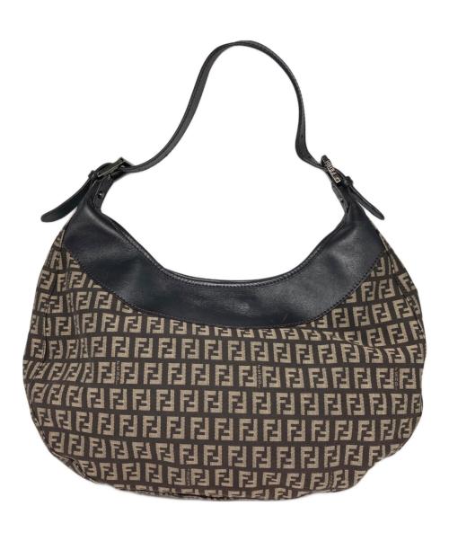 FENDI（フェンディ）FENDI (フェンディ) ズッキーノ ワンハンドルバッグ ベージュの古着・服飾アイテム