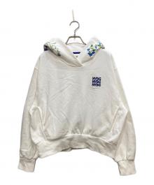 Snidel（スナイデル）の古着「NYBG エンブロイダリーフーディー」｜ホワイト