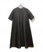 JOHN SMEDLEYジョンスメドレー）の古着「リネンブレンドワンピース」｜ブラック