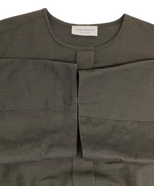 JOHN SMEDLEY（ジョンスメドレー）JOHN SMEDLEY (ジョンスメドレー) リネンブレンドワンピース ブラック サイズ:freeの古着・服飾アイテム