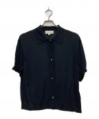STUDIO NICHOLSONスタジオ ニコルソン）の古着「Cedrus Jersey Short Sleeve Shirt」｜ネイビー
