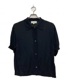 STUDIO NICHOLSON（スタジオ ニコルソン）の古着「Cedrus Jersey Short Sleeve Shirt」｜ネイビー