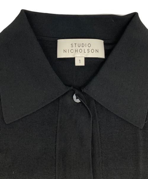 STUDIO NICHOLSON（スタジオ ニコルソン）STUDIO NICHOLSON (スタジオ ニコルソン) Cedrus Jersey Short Sleeve Shirt ネイビー サイズ:1の古着・服飾アイテム