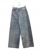 YLEVEイレーヴ）の古着「13.5oz DENIM HIGH WAIST WIDデニムハイウエストワイド」｜ブルー