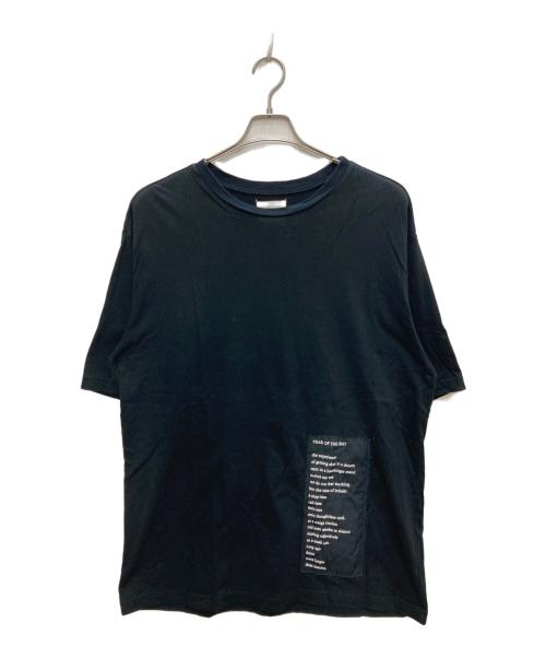 TAKAHIROMIYASHITA TheSoloIst.（タカヒロミヤシタ ザソロイスト）TAKAHIROMIYASHITA TheSoloIst. (タカヒロミヤシタ ザソロイスト) パッチ Tシャツ ブラック サイズ:Sの古着・服飾アイテム