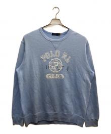 POLO RALPH LAUREN（ポロ・ラルフローレン）の古着「クルーネックスウェット」｜ブルー