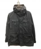 Barbour×MARGARET HOWELLバブアー×マーガレットハウエル）の古着「オイルフードジャケット」｜ブラック